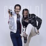 Brothers Johnson at studio in Amsterdam.

[keywords]Posed, Smiling, Musicians, Singers[/keywords]